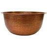 Fire Hammered Copper Pedicure Bowl