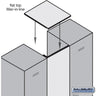 Flat Top Filler - In-Line - 15-inch Wide for Heavy Duty Plastic Locker by Salsbury – Blue by Salsbury