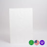 Flat White Kraft Merchandise Bags - 14"W x 3"L x 21"H / 1 Case (500 per Case)