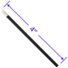 Flocked Doe Foot Lip Gloss Applicator with 100% Recycled Handle - 4" Long / 2,000 Pack