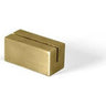 FOH Menu Card Holder - Stainless - Matte Brass Finish - 1.5" x .75" x .75" / 12 Count