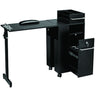Folding Manicure Table - Black Laminate Finish by Pibbs