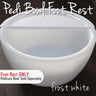 Foot Rest for Round Pedicure Bowl / Frost White / Durable Resin Material - FOOT REST ONLY: BOWL SOLD SEPARATELY - The New Signature Collection by Noel Asmar