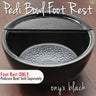 Foot Rest for Round Pedicure Bowl / Onyx Black / Durable Resin Material - FOOT REST ONLY: BOWL SOLD SEPARATELY - The New Signature Collection by Noel Asmar