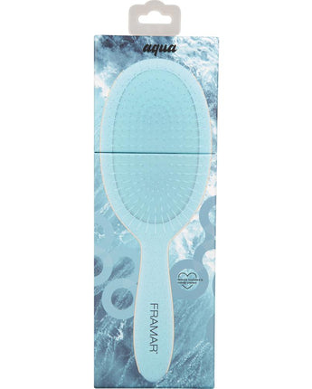 Framar Baecation Wheat Fibre Detangle Brush / Aqua