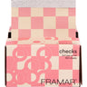 Framar Beige/Pink Checks Pop-Up Foils - 5"x11" / 500 Count