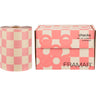 Framar Checkered Beige Pink Embossed Roll - 320 Feet