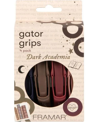 Framar Dark Academia Gator Clips / 4 Pack