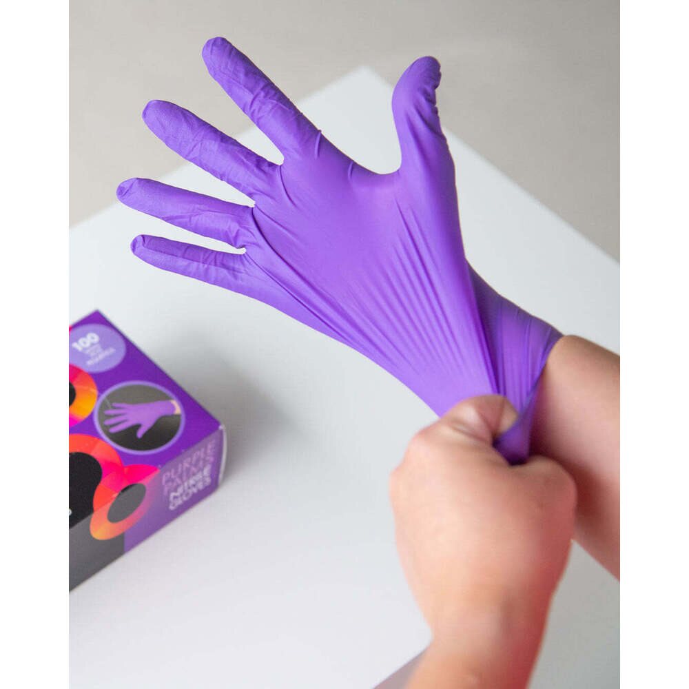 framar handschuhe Framar Purple Palms Nitrile Gloves