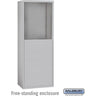Free-Standing Enclosure for #19158-16 and #19158-20 - Recessed Mounted Cell Phone Lockers - Aluminum by Salsbury – Aluminum by Salsbury