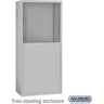 Free-Standing Enclosure for #19158-25 - Recessed Mounted Cell Phone Lockers - Aluminum by Salsbury – Aluminum by Salsbury