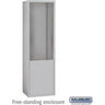Free-Standing Enclosure for #19178-21 - Recessed Mounted Cell Phone Lockers - Aluminum by Salsbury – Aluminum by Salsbury