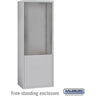 Free-Standing Enclosure for #19178-24 and #19178-28 - Recessed Mounted Cell Phone Lockers - Aluminum by Salsbury – Aluminum by Salsbury