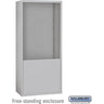 Free-Standing Enclosure for #19178-35 - Recessed Mounted Cell Phone Lockers - Aluminum by Salsbury – Aluminum by Salsbury