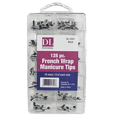French Wrap Manicure Tips - Pink / 128 Piece by DL Pro