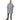 Fromm Apparel Studio Barber Cape - Snap Closure - Blue Stripes / 44"W x 58"L