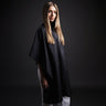 Fromm Apparel Studio Haircutting Cape - Snap Closure - Black / 58"L x 44"W