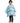 Fromm Apparel Studio Kids Shampoo Cape - Ocean Life Print - Snap Closure / 36"L x 36"W