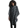 Fromm Apparel Studio Premium Hairstyling Cape - Snap Closure - Palm Leaves Pattern / 58"L x 44"W