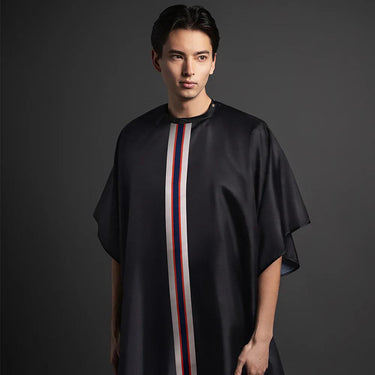 Fromm Apparel Studio Premium Stripes Barber Cape - Snap Closure / 44"W x 58"L
