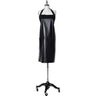 Fromm Apparel Studio Premium Waterproof Stylist Apron - Black with Embossed Print / Longer Knee-Length Coverage