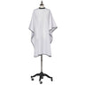 Fromm Apparel Studio White Tie Dye Hairstyling Cape with Adjustable Snap Closure / 45"W x 60"L