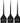 Fromm Color Studio Firm Tint Brush 2.25" / 3 Pack (The Noir Collection)