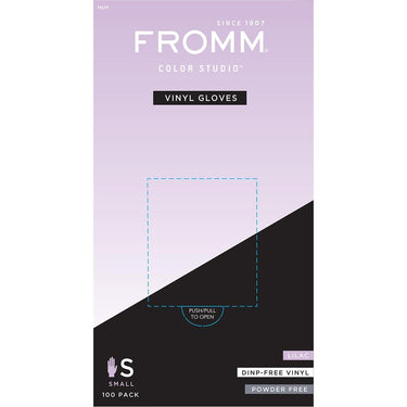 Fromm Color Studio Lilac Powder Free Vinyl Gloves - Small / 100 Pack