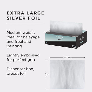 Fromm Color Studio Pop-Up Silver Foil - 9" x 10.75" / 500 Pack
