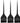 Fromm Color Studio Soft Tint Brush 2.25" / 3 Pack (The Noir Collection)