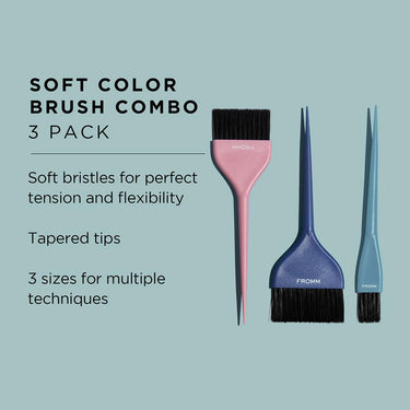 Fromm Color Studio Soft Tint Brush / 3 Pack Combo