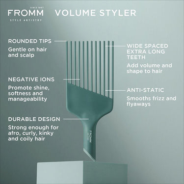 Fromm Curl Studio Volume Styler Hair Pick Comb