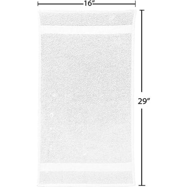 Fromm Studio Experience Color Safe White Towels - 100% Cotton - 16" x 29" - 1.5 lbs. / 6 Pack