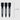 Fromm Style Artistry 1.75" Black Single Prong Clips / 50 Pack