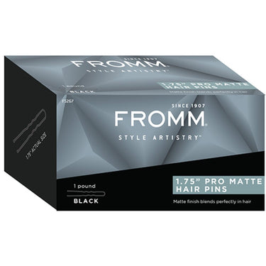 Fromm Style Artistry 1.75" Pro Matte Hair Pins - BLACK / 1 Pound