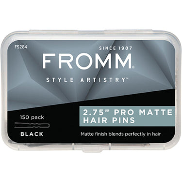 Fromm Style Artistry 2.75" Pro Matte Hair Pins - BLACK / 150 Pack