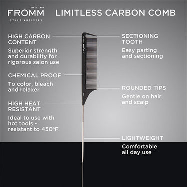 Fromm Style Artistry 9" Carbon Rat Tail