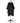 Fromm XL Hairstyling Cape - Black - Snap Closure / 54"W x 64"L