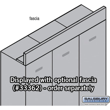 Front Filler - Fascia - for Designer Lockers by Salsbury – Black by Salsbury (view 2)