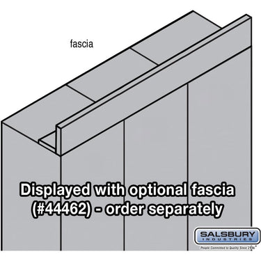 Front Filler - Fascia - for Premier Lockers by Salsbury – Arctic White by Salsbury (view 2)