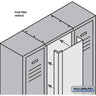 Front Filler - Vertical - 15 Inch Wide - for 6 Feet High Metal Locker by Salsbury – Blue by Salsbury