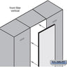 Front Filler - Vertical - 15-inch Wide for Designer Wood Locker by Salsbury – Black by Salsbury