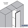 Front Filler - Vertical - 9-inch Wide - 72-inch High for Premier Wood Locker by Salsbury – Arctic White by Salsbury