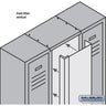 Front Filler - Vertical - 9 Inch Wide - for 6 Feet High Metal Locker by Salsbury – Blue by Salsbury