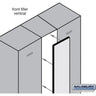 Front Filler - Vertical - 9-inch Wide for Designer Wood Locker by Salsbury – Black by Salsbury