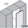 Front Filler - Vertical - 9-inch Wide for Solid Oak Executive Wood Locker by Salsbury – Dark by Salsbury