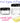 Frosted Jars with Black Cap and Writeable Labels - 0.17 oz. / 500 Pack