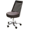 GALACTIC Gas Lift Stool with Back / 20"-27" Seat Height by Celex