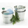 Galvanized Pail with Metal Handle / 7" Dia. x 6" High
