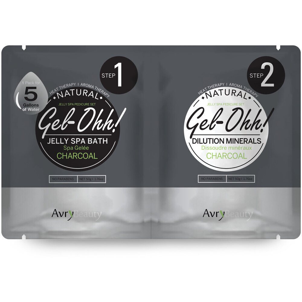 Gel-Ohh Jelly Spa Pedi Bath - Charcoal / 1 SET - (1) Charcoal Jelly Sp ...